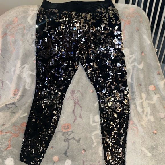 LIKE NEW EXPRESS SEQUIN PANTS!! - Picture 1 of 4
